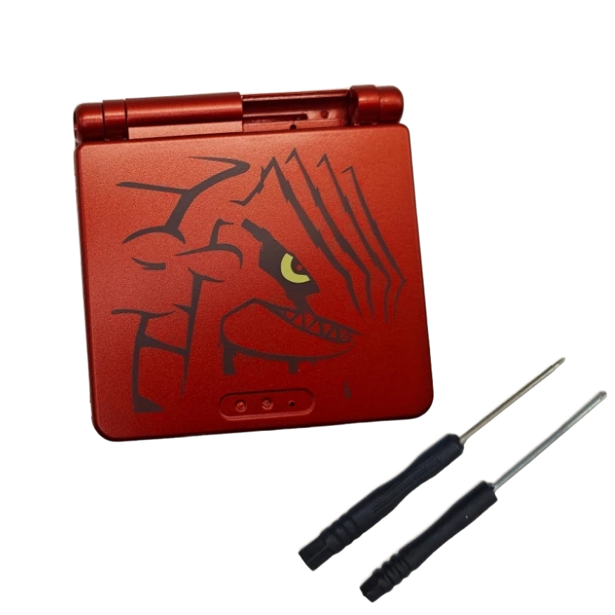 Kit complet de coque de remplacement pour Game Boy Advance SP, coques et boutons à plat