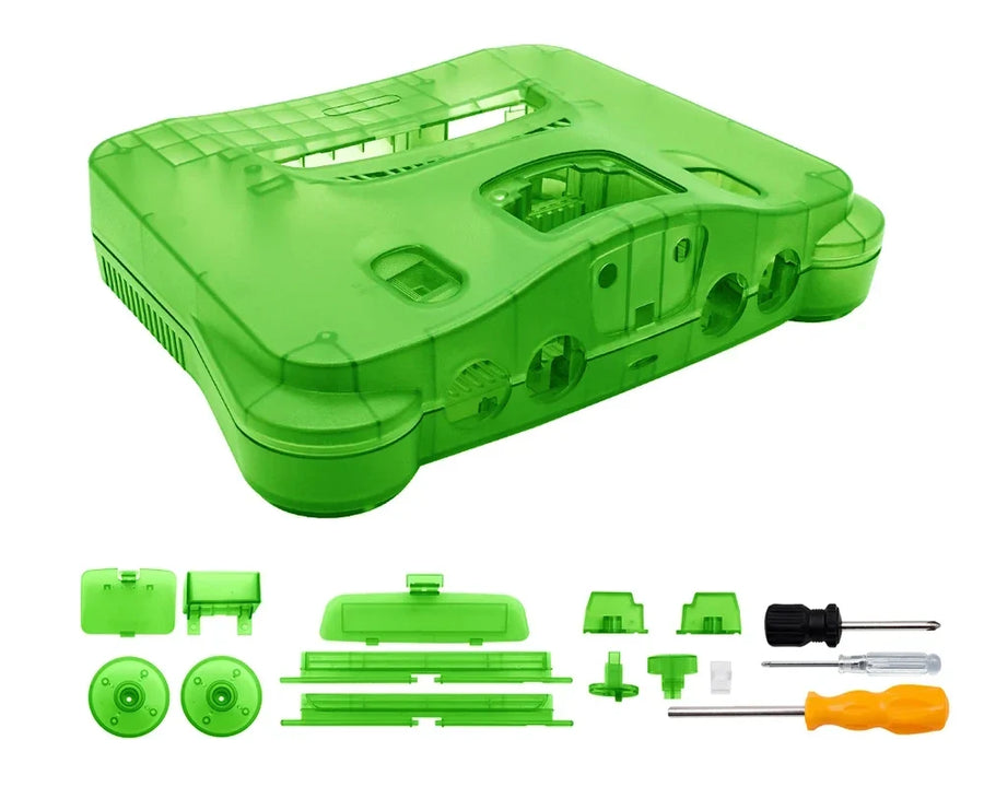 Coque translucide BitFunx pour N64, coloris cyan transparent — visuel 34