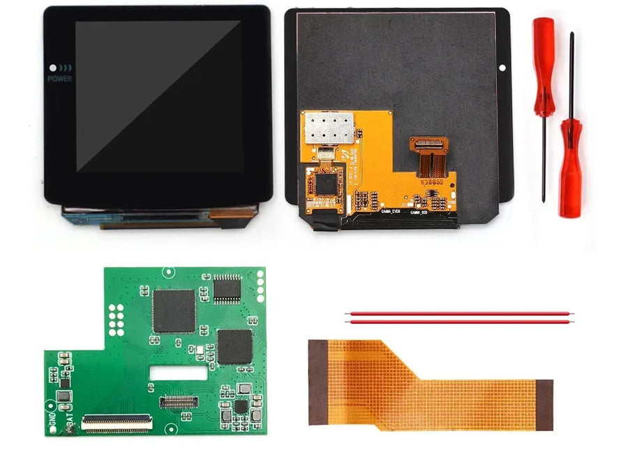 Kit écran AMOLED laminé tactile Hispeedido pour Game Boy Color, kit noir — visuel 8
