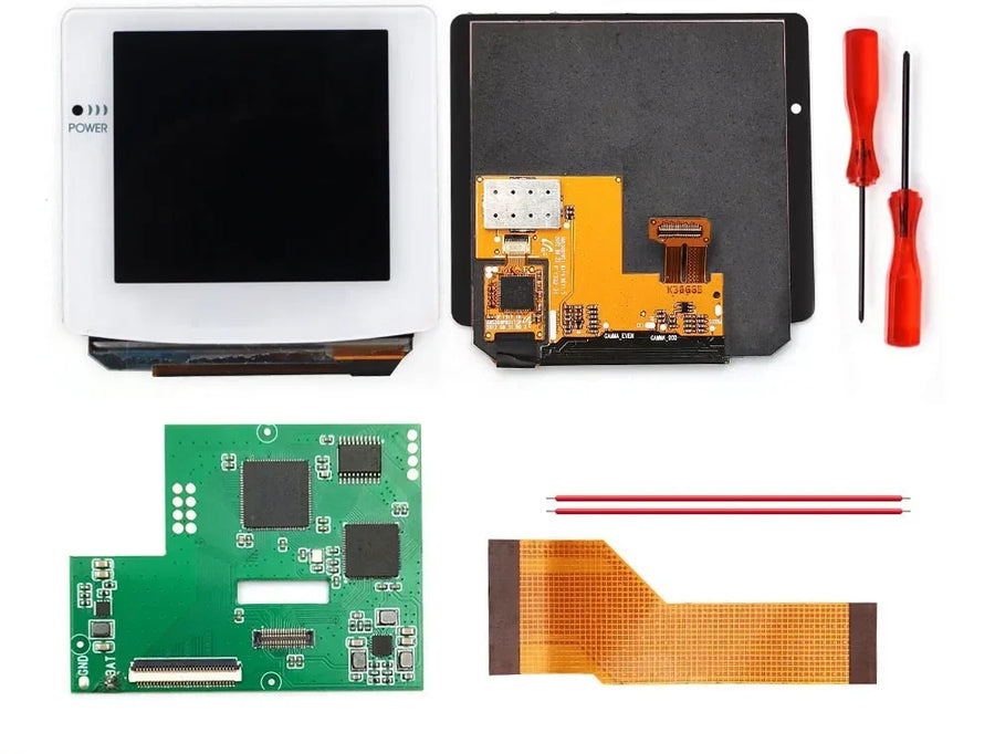 Kit écran AMOLED laminé tactile Hispeedido pour Game Boy Color, kit blanc — visuel 9