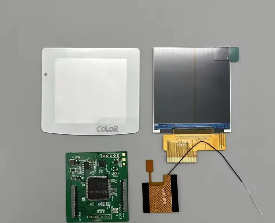 Écran IPS 2,6 pouces de remplacement pour Game Boy Color, avec nappe de connexion et vitre de protection — visuel 4