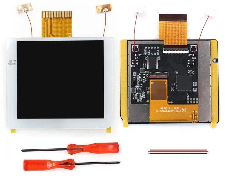 Kit écran IPS laminé 2,8 pouces Hispeedido pour Game Boy Pocket, kit blanc — visuel 7
