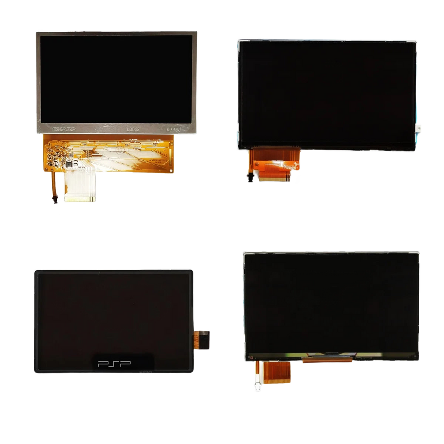 Dalle LCD nue de remplacement avec sa nappe plate, destinée aux consoles PSP