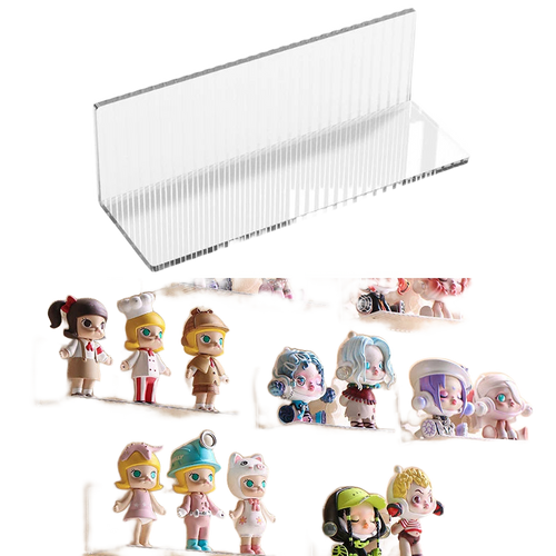 Étagère murale acrylique adhésive pour figurines — 10 ou 15 cm