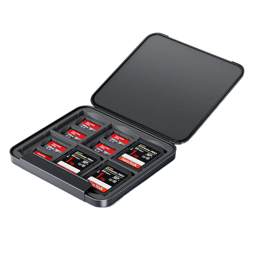 microSD and SD Card Storage Case — shockproof, water-resistant