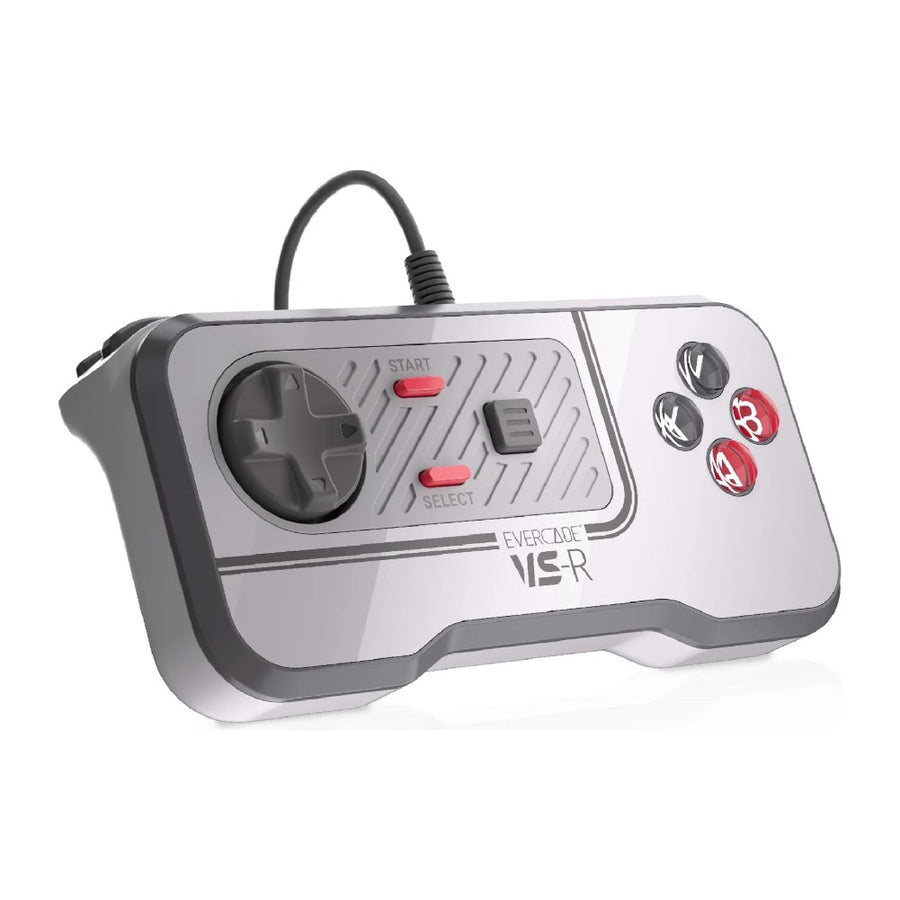 Manette filaire de l'Evercade VS-R, fournie avec la console
