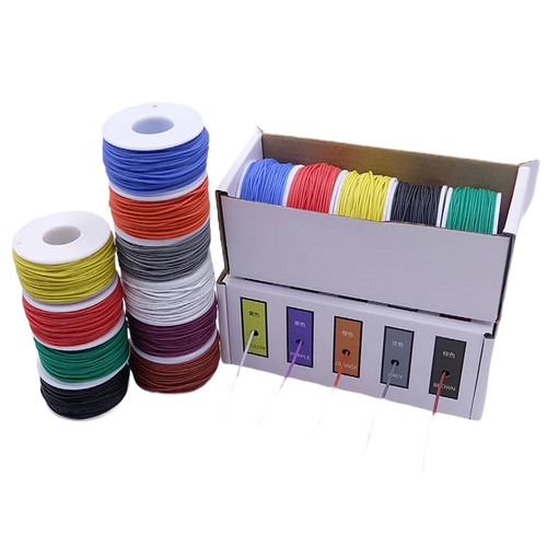 Fil silicone souple 5 couleurs — câblage de mod, 20 à 30 AWG
