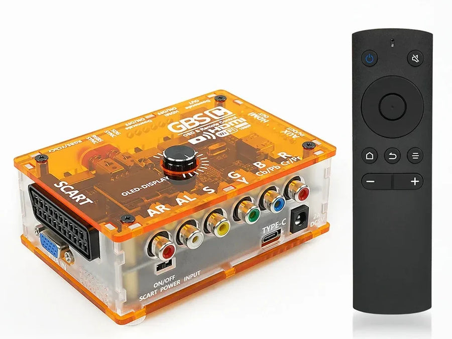 Convertisseur vidéo GBS-Control Mini, boîtier acrylique, Orange translucide — visuel 16