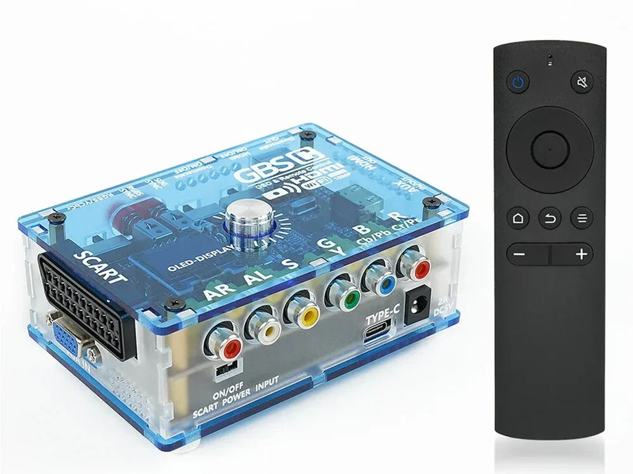 Convertisseur vidéo GBS-Control Mini, boîtier acrylique, Bleu translucide — visuel 17