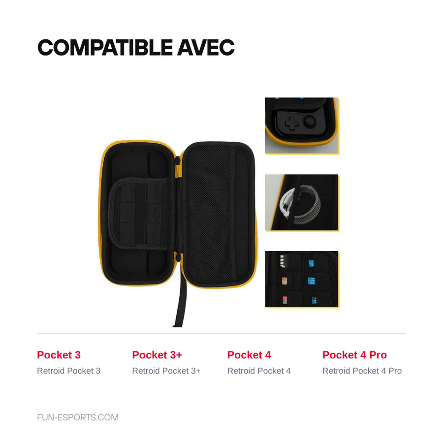 Compatibilité de la housse : Retroid Pocket 3, Pocket 3+, Pocket 4 et Pocket 4 Pro