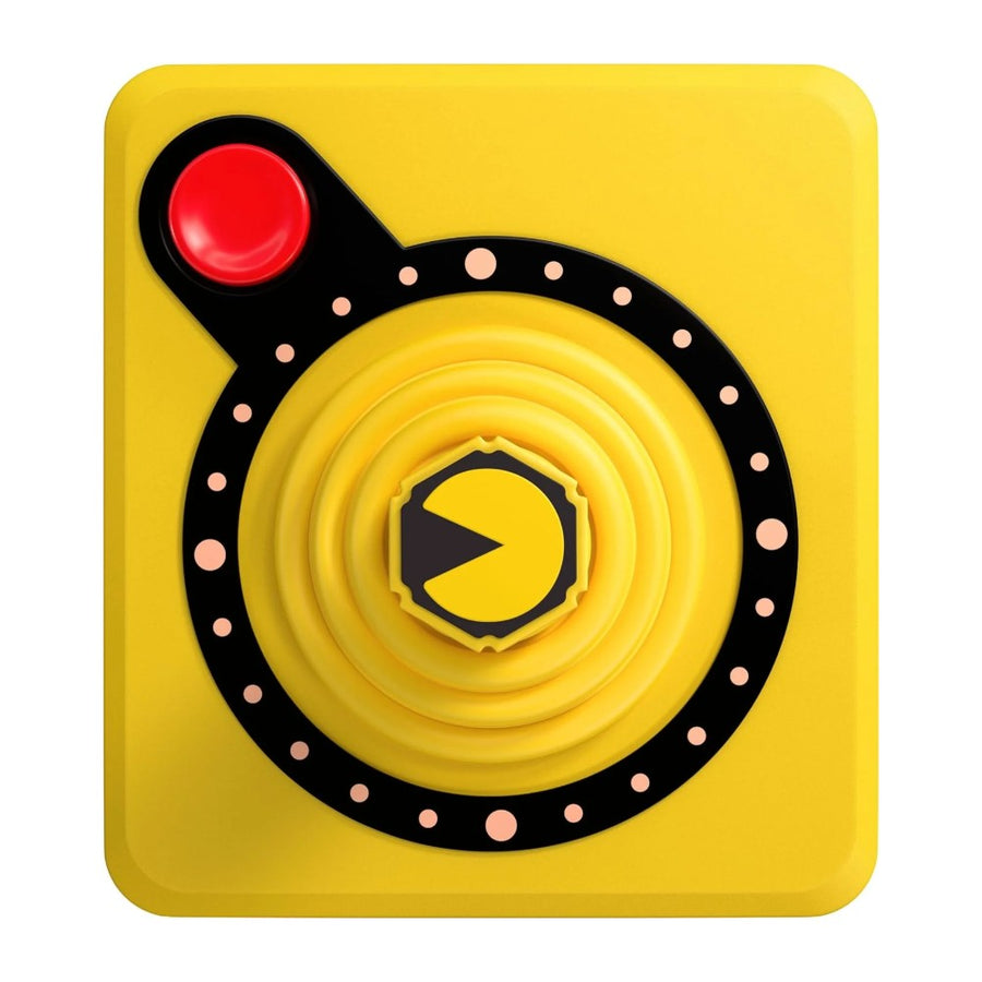 Joystick sans fil Atari CX40+ édition PAC-MAN jaune, vue de dessus