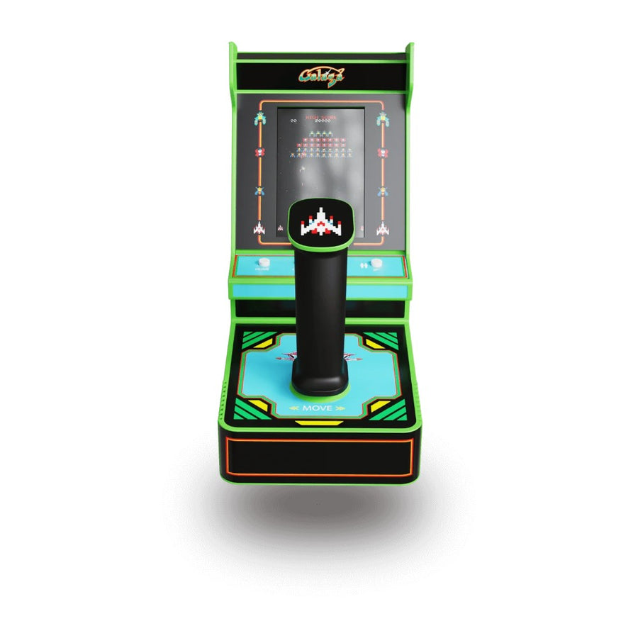 Joystick Player My Arcade, mini arcade à joystick et écran vertical couleur, édition Galaga + Galaxian, vue de face