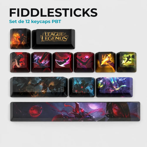 Keycaps Fiddlesticks League of Legends – le set d'Halloween qui reste toute l'année