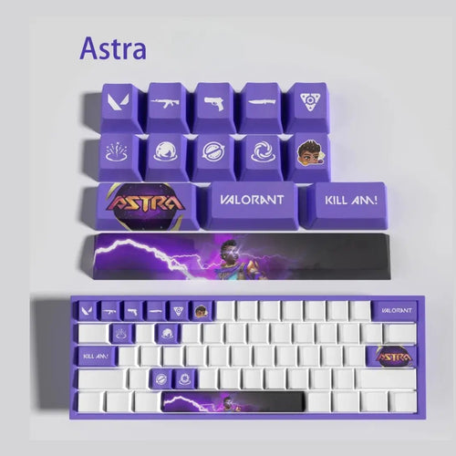 Keycaps Valorant Astra – 14 touches PBT