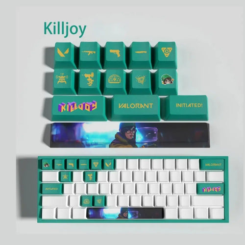 Haute durabilité : Keycaps Valorant Killjoy – 14 touches PBT