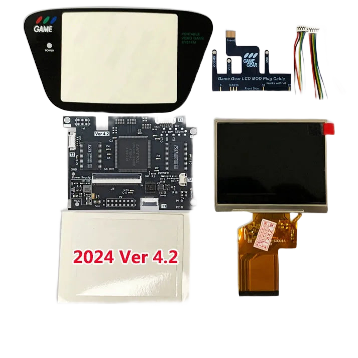 Kit écran IPS V4 OGS avec dalle 3,5 pouces en 320 x 240 et carte de commande pour Game Gear