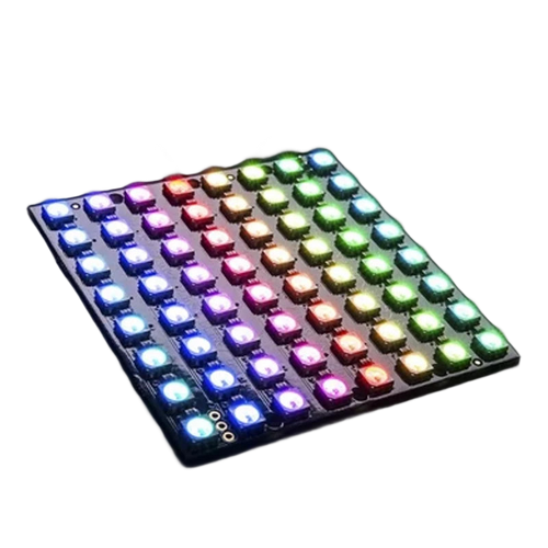 8x8 WS2812 RGB LED matrix — 64 addressable pixels, DIY pixel art