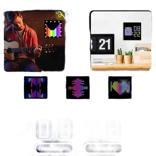 Panneau LED pixel pilotable par application — 16×16 ou 32×32