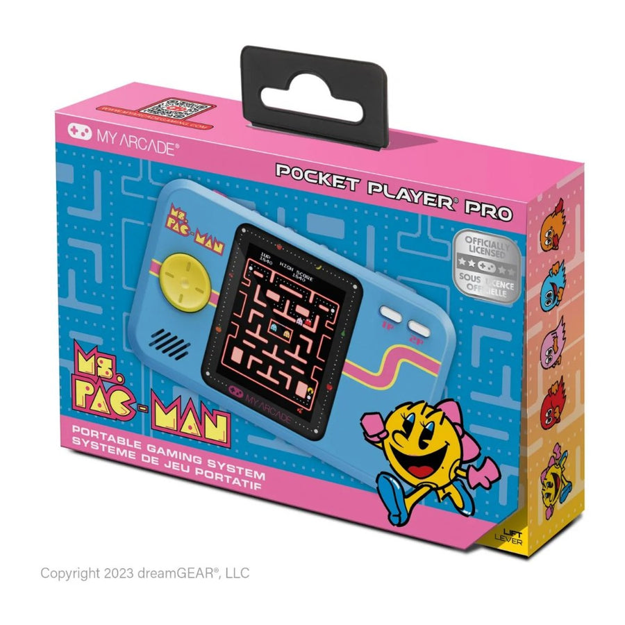 Pocket Player Pro My Arcade, console de poche à écran vertical 2,75 pouces, édition Ms. Pac-Man