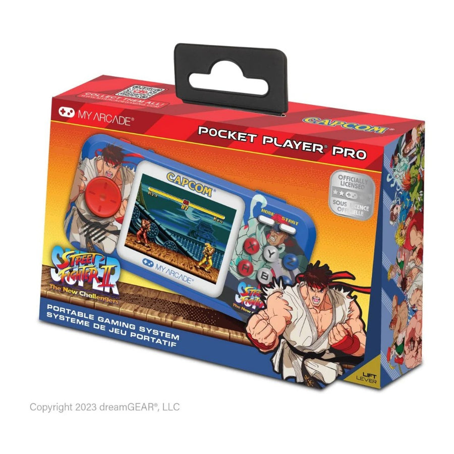 Pocket Player Pro My Arcade, console de poche à écran vertical 2,75 pouces, édition Super Street Fighter II