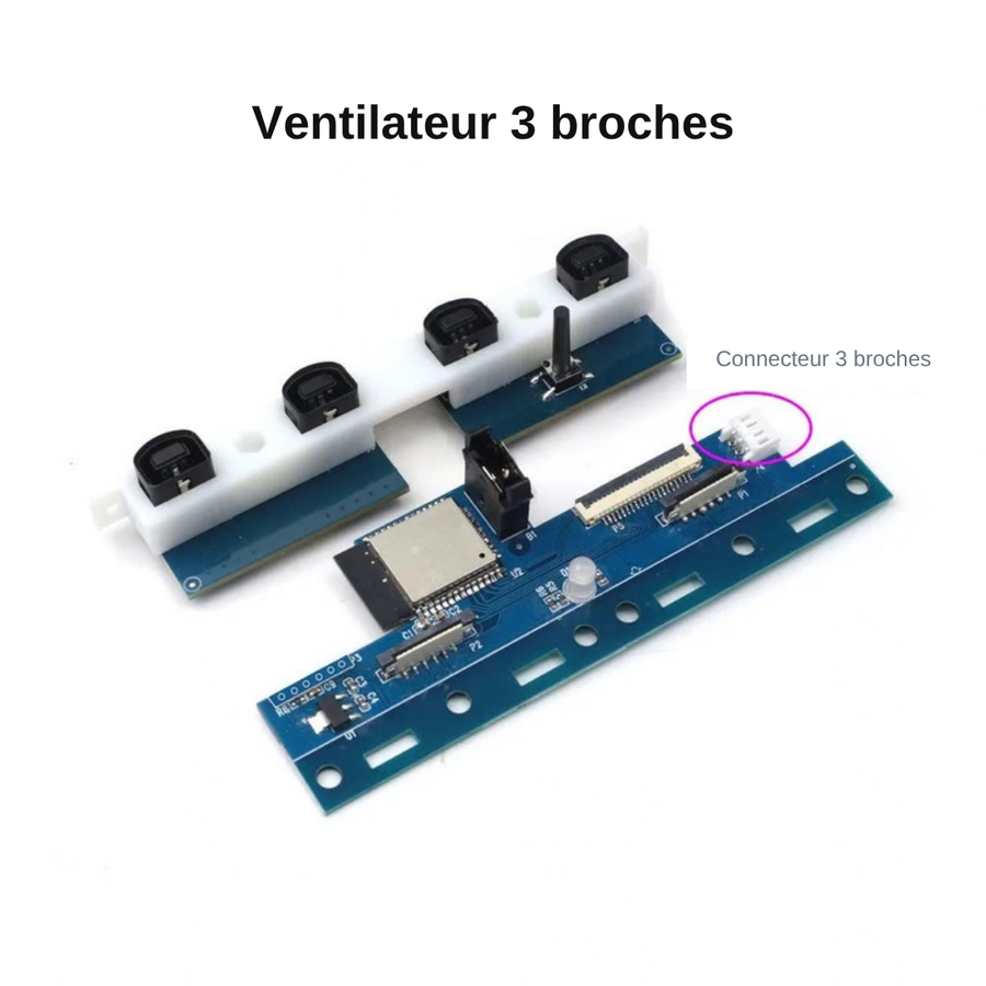 Récepteur Bluetooth iBlueControlMod pour Dreamcast, version ventilateur 3 broches, connecteur 3 broches entouré