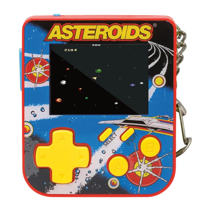 Super Micro, mini console porte-clés à jeux d'arcade intégrés et écran couleur 2 pouces, édition Asteroids