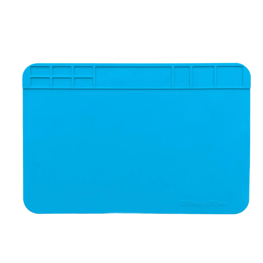 Tapis de travail en silicone antistatique à compartiments et alvéoles pour ranger vis et petites pièces