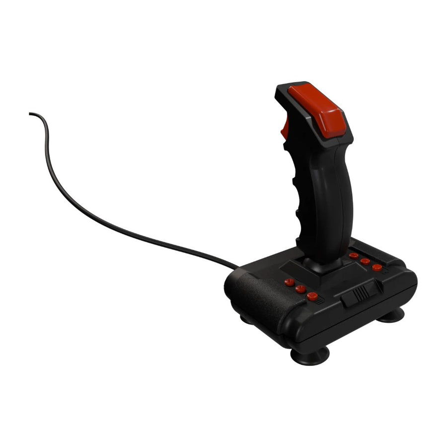 Joystick USB THEQUICKSHOT II de Retro Games, 8 boutons, microswitchs et tir automatique, avec son câble