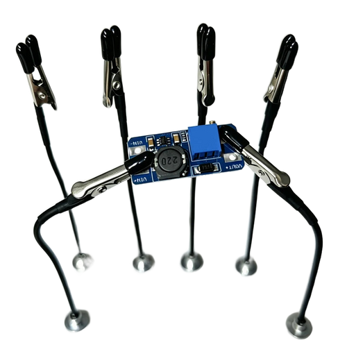Troisième main de soudure — base magnétique et bras flexibles